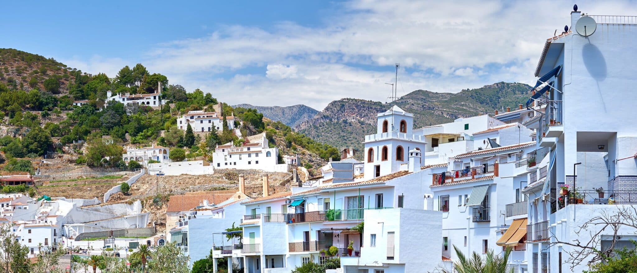 The white village of Frigiliana in Málaga province
