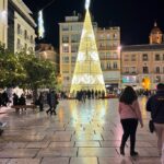 What is the timetable for switcing on the christmas lights in Andalucia 2024