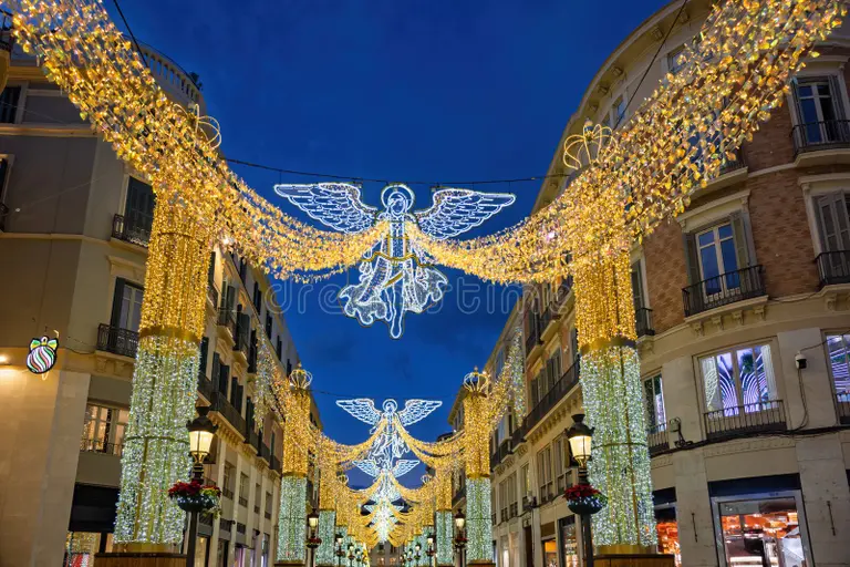 Malaga Christmas light 2025